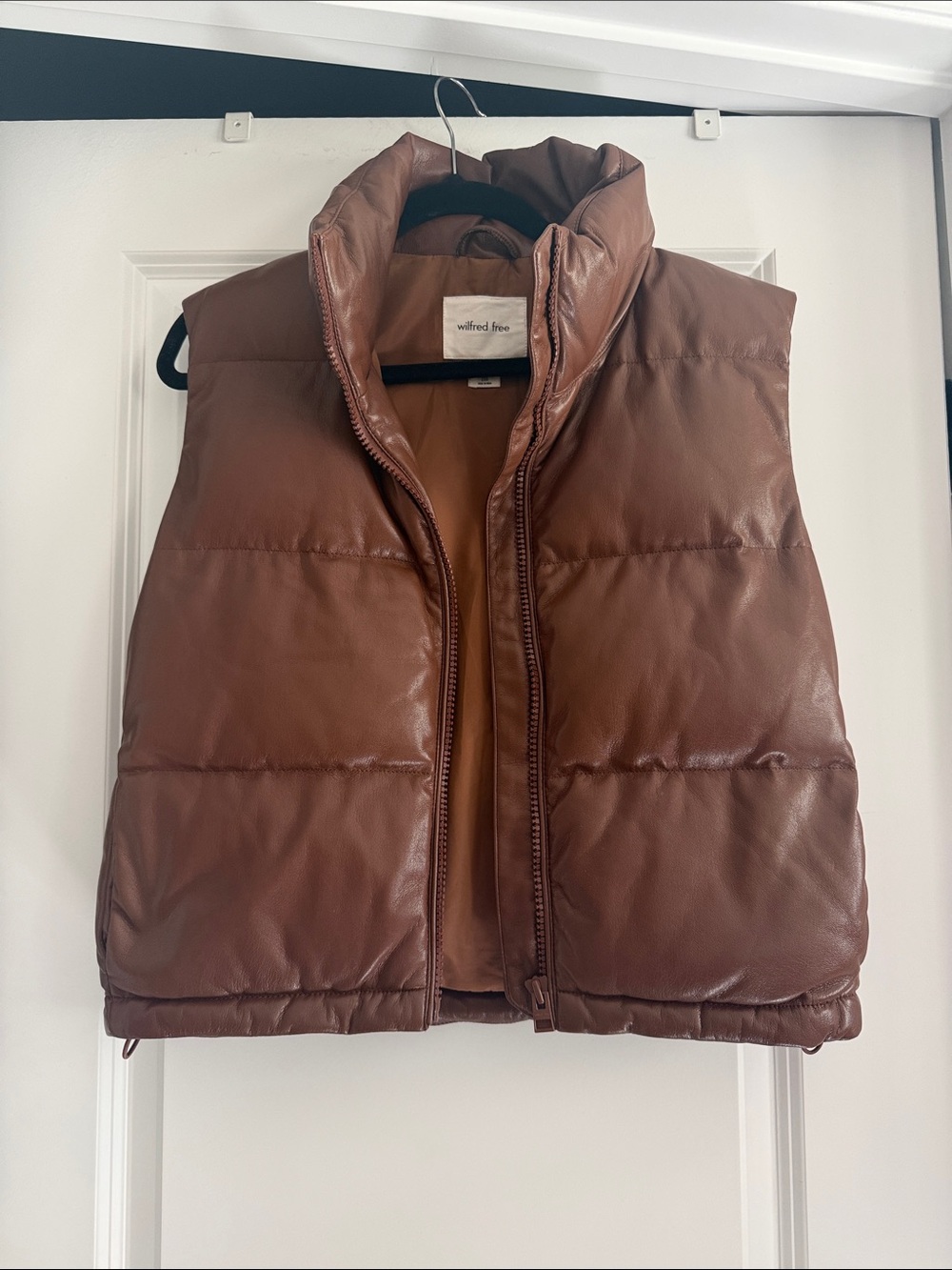 Wilfred Free Chestnut Brown Puffer Vest